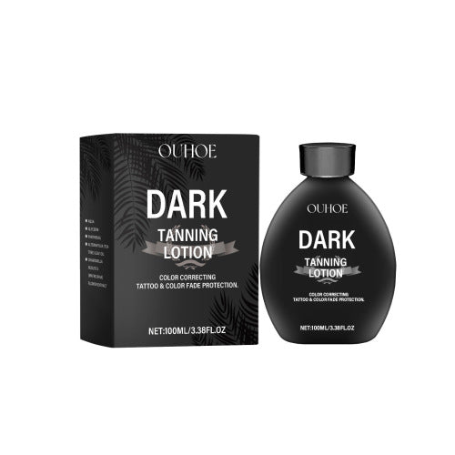 Mørk bronzing-lotion med langvarig farve