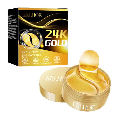 24K guld snegle øjenpads