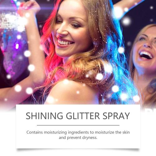 Lysnende glitter-highlightspray