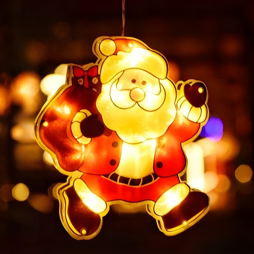 Festlige Oplyste Julevindueslys