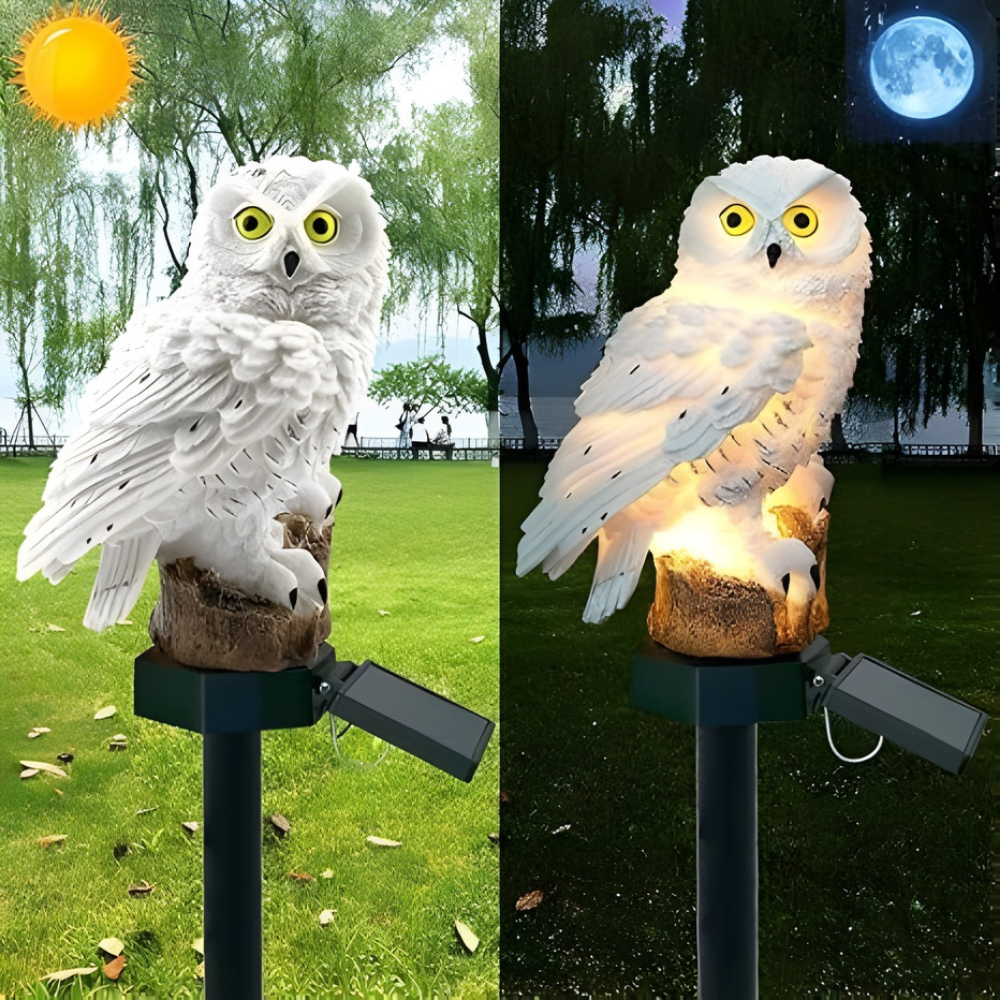 Solcelledrevet Haveuglelampe