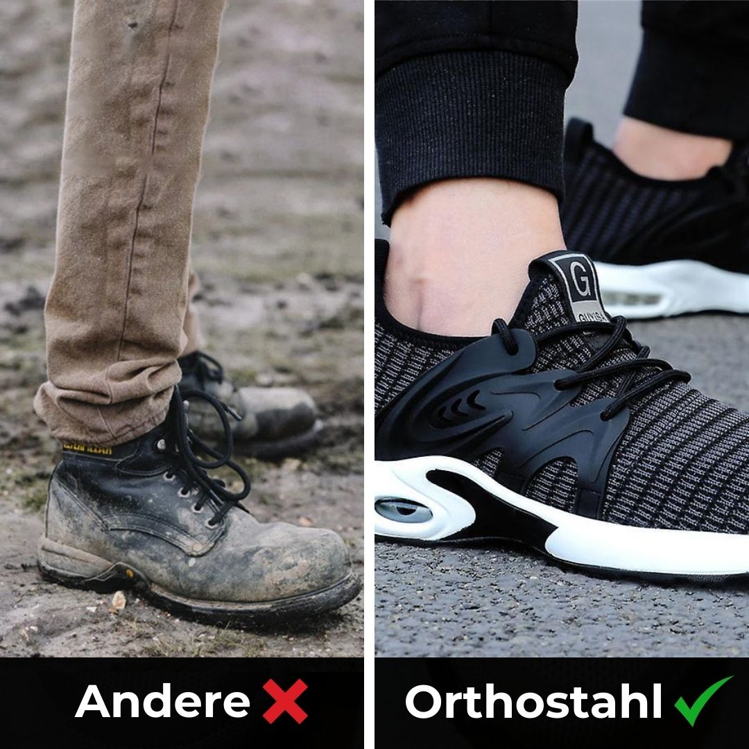 Orthostahl – Ergonomiske sikkerhedssko, certificeret i henhold til EN ISO 20345