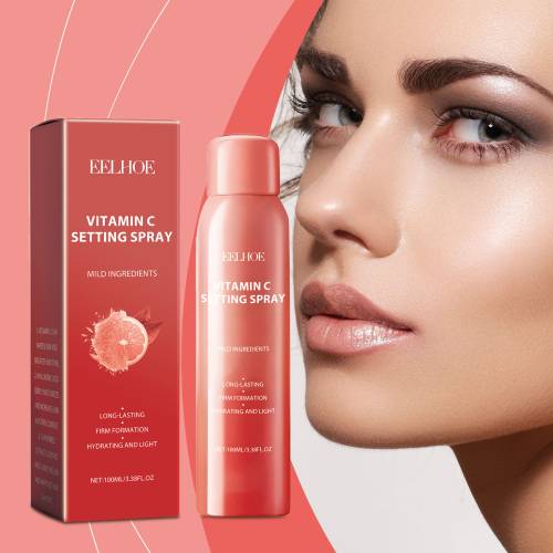 Fugtgivende setting spray med C-vitamin