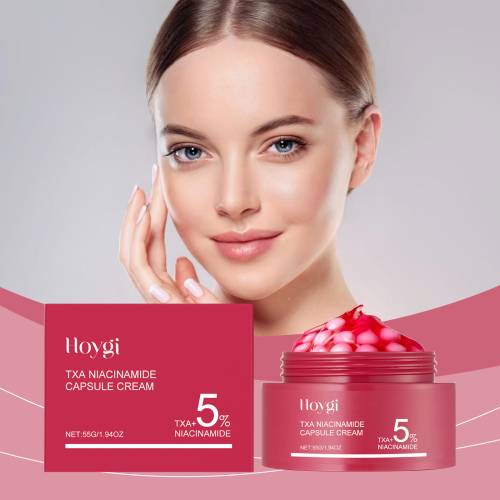 Niacinamid kapsel-gelcreme med tranexamsyre