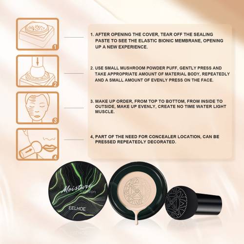 Fugtgivende cushion foundation