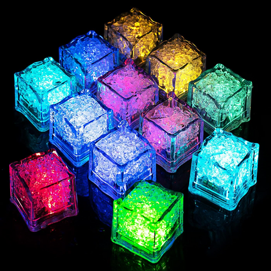 Ledsen™ CubeLights: Vandtæt Flerfarvet Blinkende Glødende Kube Lys
