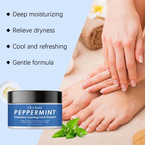 Forfriskende mynte fodcreme
