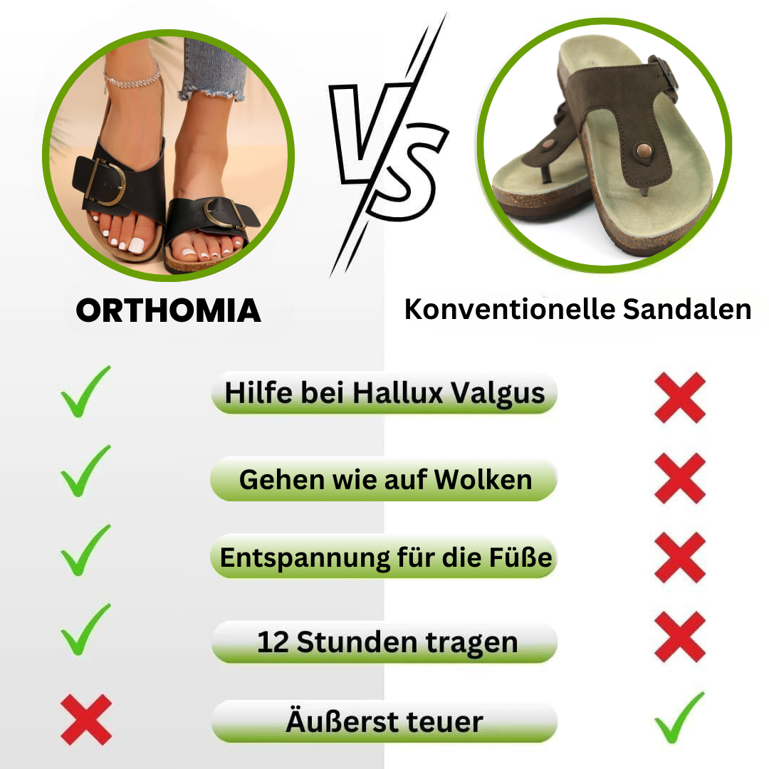 OrthoMia – Ortopædiske sandaler i kork med remme til kvinder