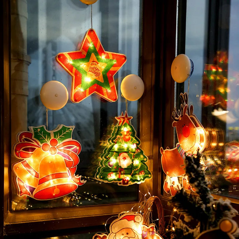 Festlige Oplyste Julevindueslys