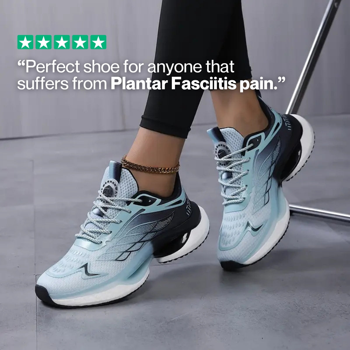Aerion håndfri slip-on gåsko med bred tåboks og fleksibel 3 cm sål