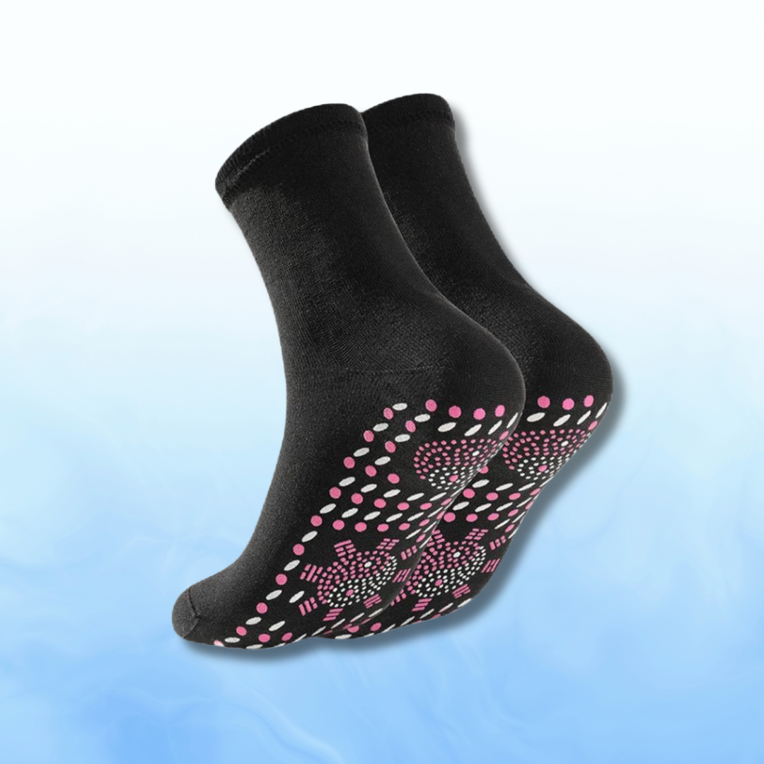 Sæt med 4 par Thermosocks – bløde, selvopvarmende termosokker