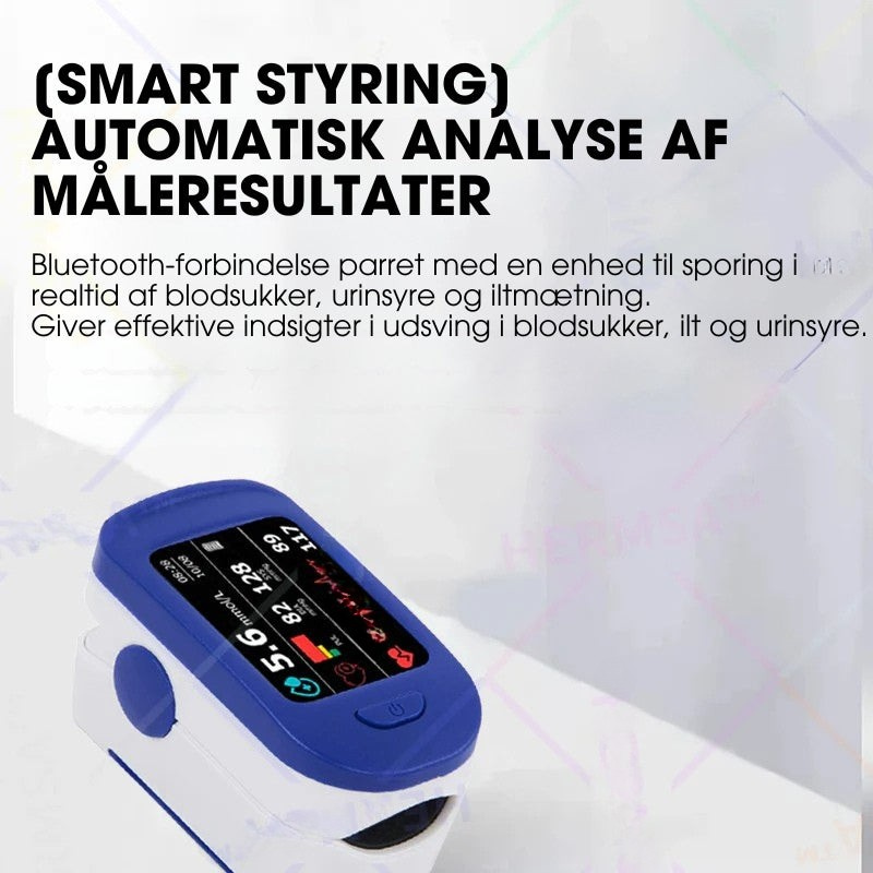 Højpræcis finger pulsoximeter – iltmætning & pulsmåler (ikke-invasiv)