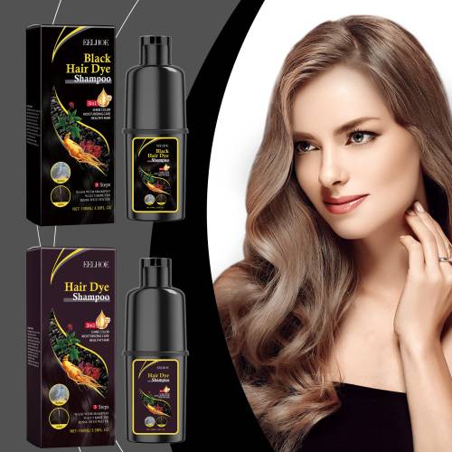 Sort urte farveshampoo
