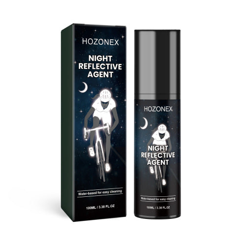 Reflekterende selvlysende spray