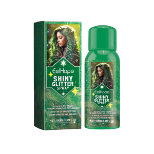 Farvet glitterspray