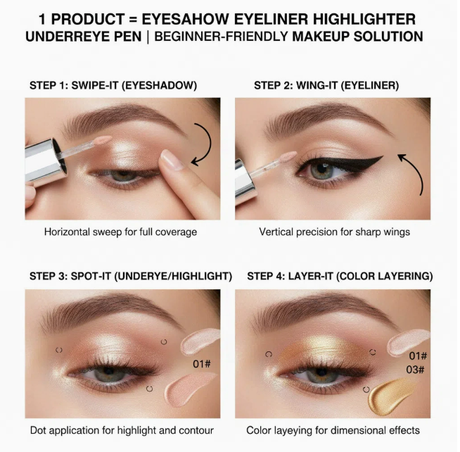 Flydende øjenskygge, silkeblød og vandfast