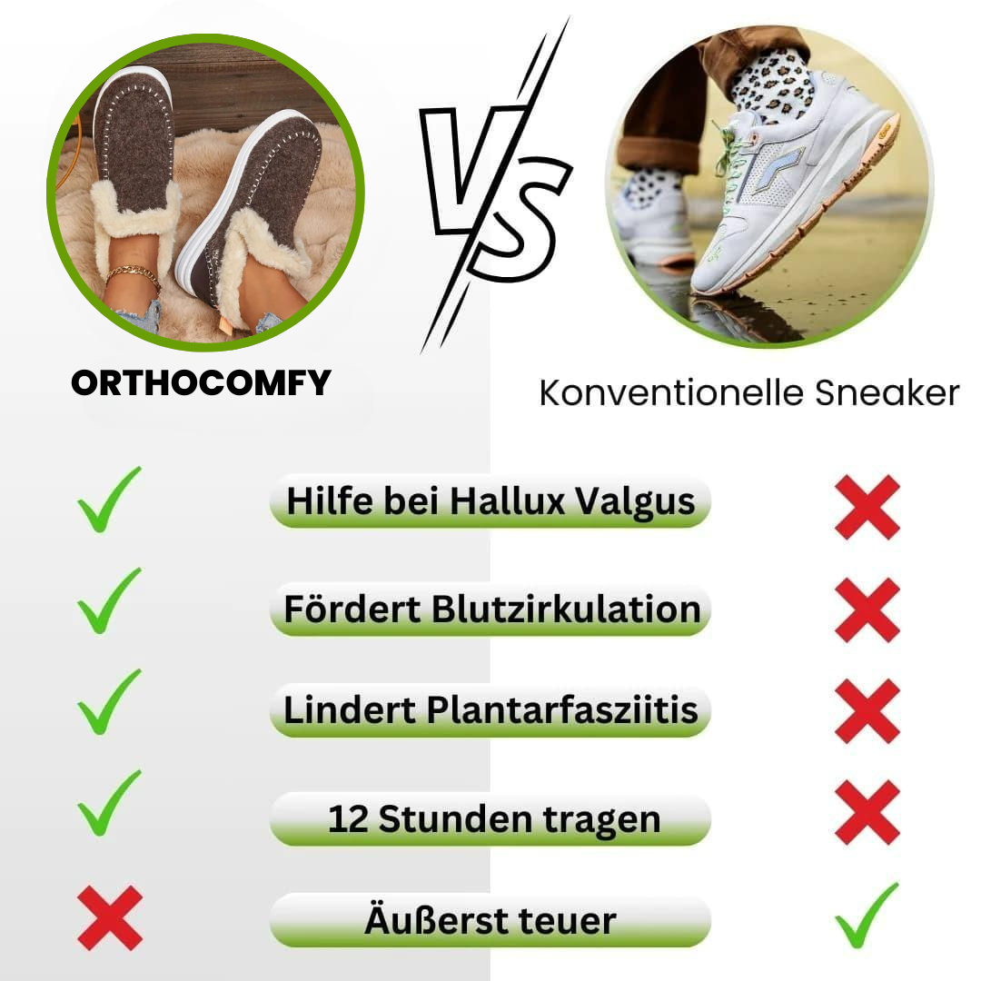 OrthoComfy – Ergonomisk ortopædisk sko med plysforing