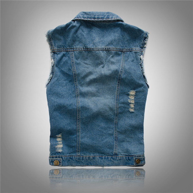 Denimvest til mænd i afslappet og moderne stil