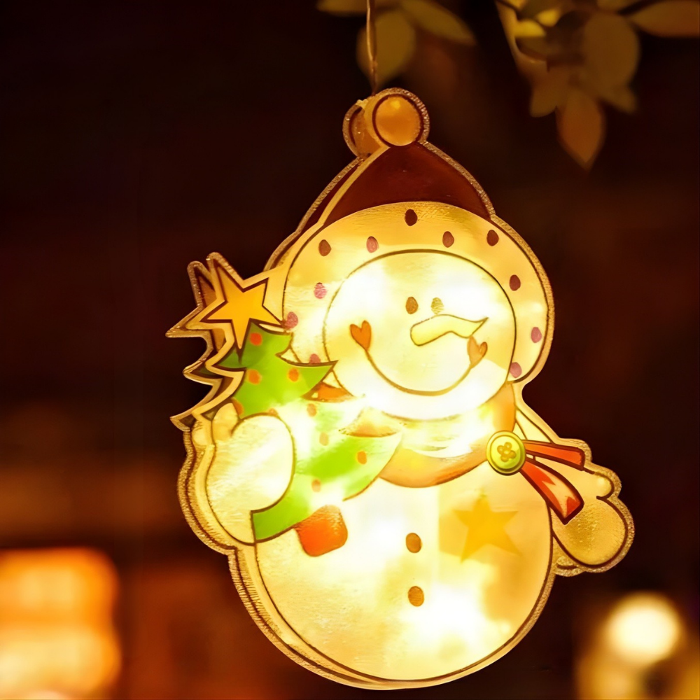 Festlige Oplyste Julevindueslys