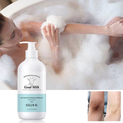 Gedemælk og niacinamid showergel