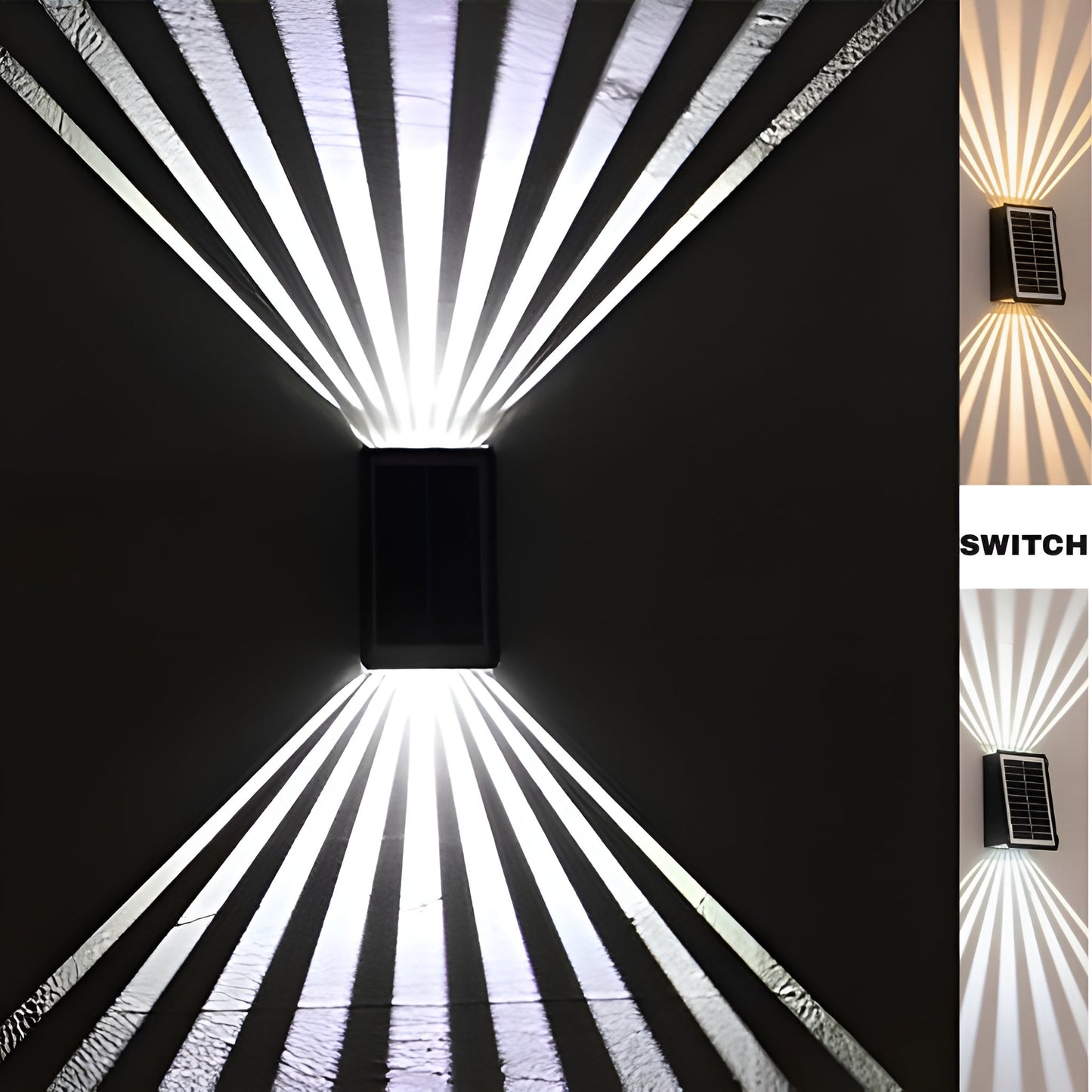 Ledsen™ WallLight: Solar Dobbelt Skygge Væg Lys