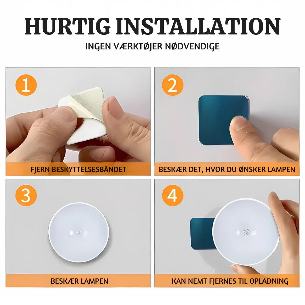 Smart Magnetisk LED Bevægelsessensor Lampe