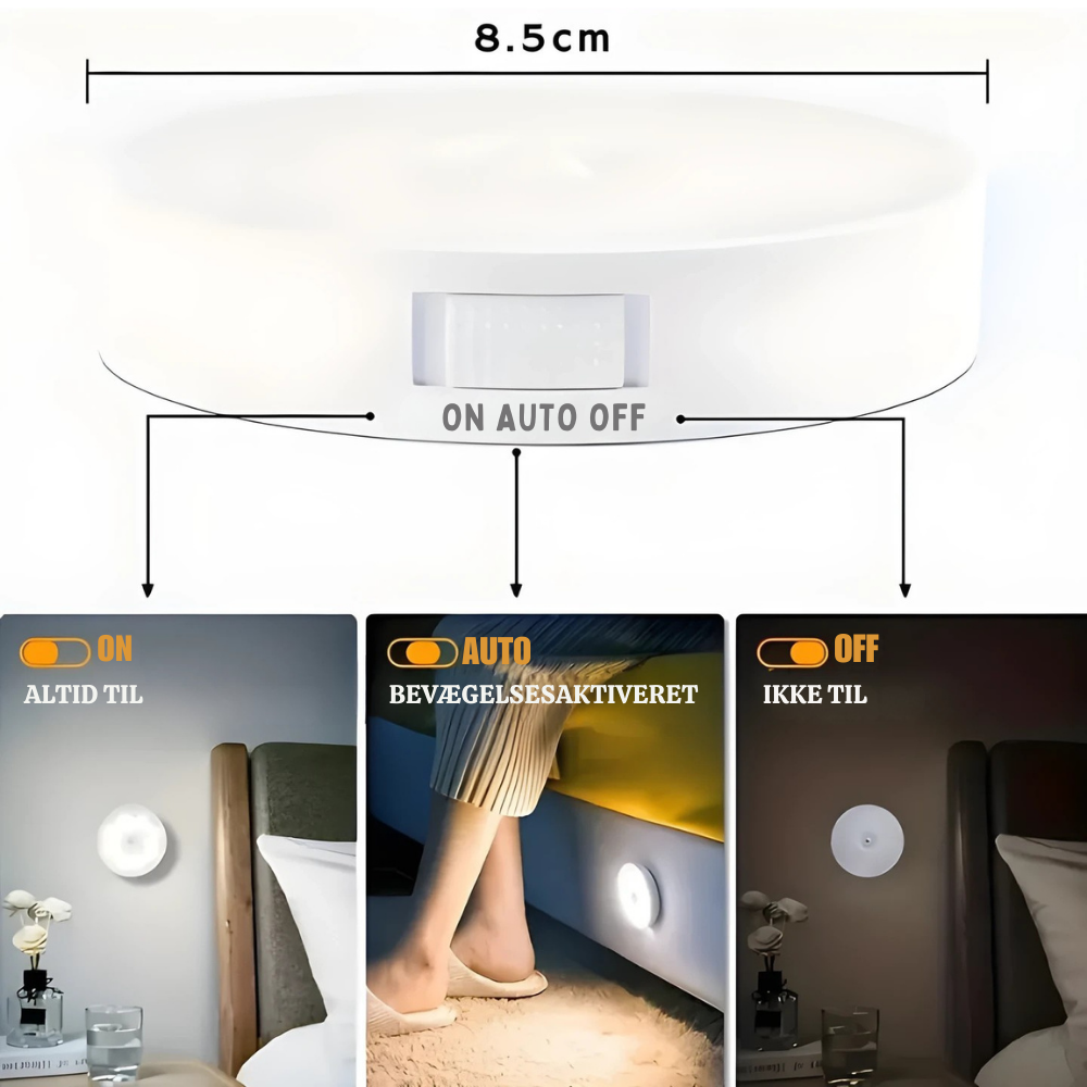 Smart Magnetisk LED Bevægelsessensor Lampe