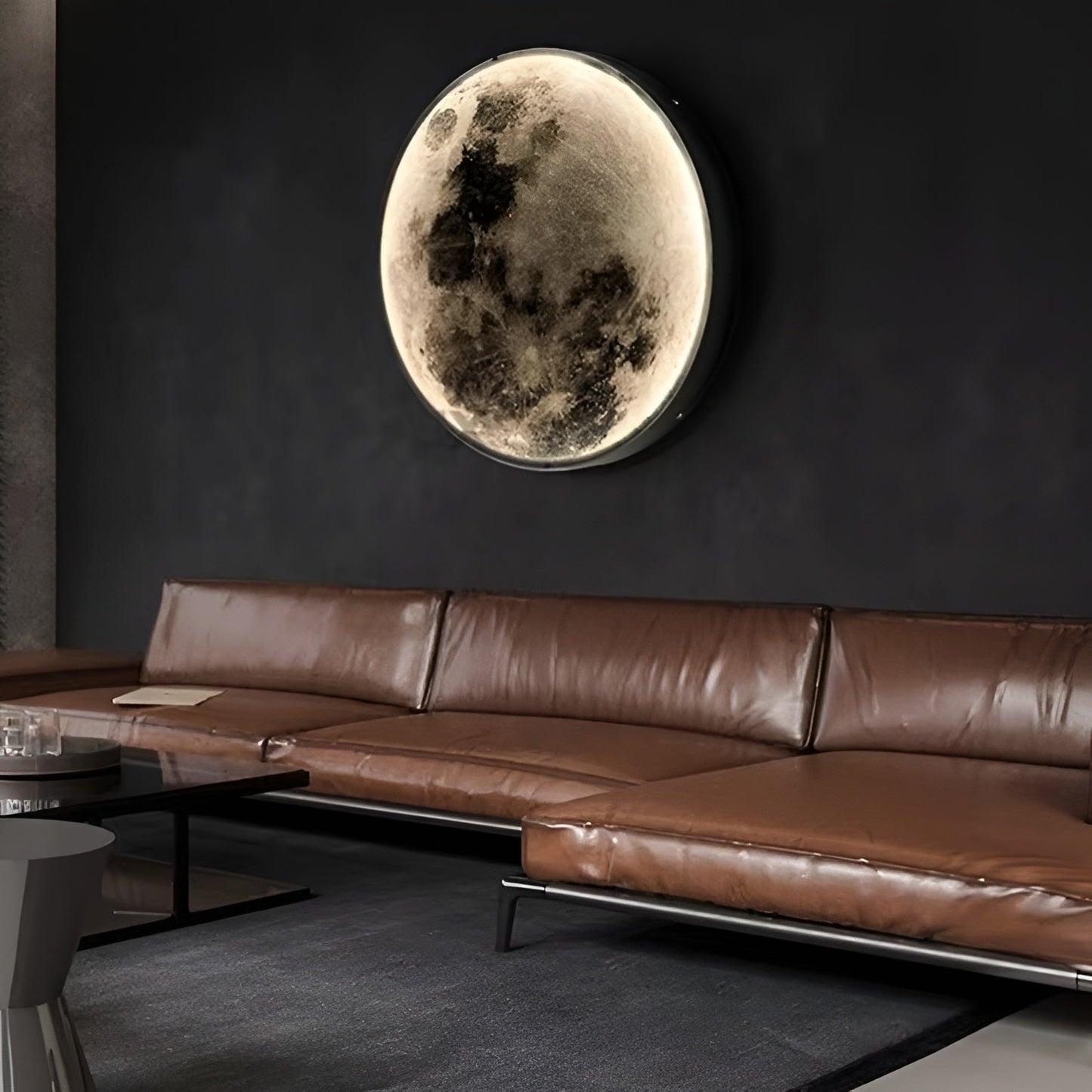 Ledsen™ GlowingMoon: 3D Glødende Måne Nat Lys Hjem Dekoration
