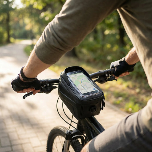 Handlebrix - Styrtaske Med Touchscreen-Vindue Til Cykel