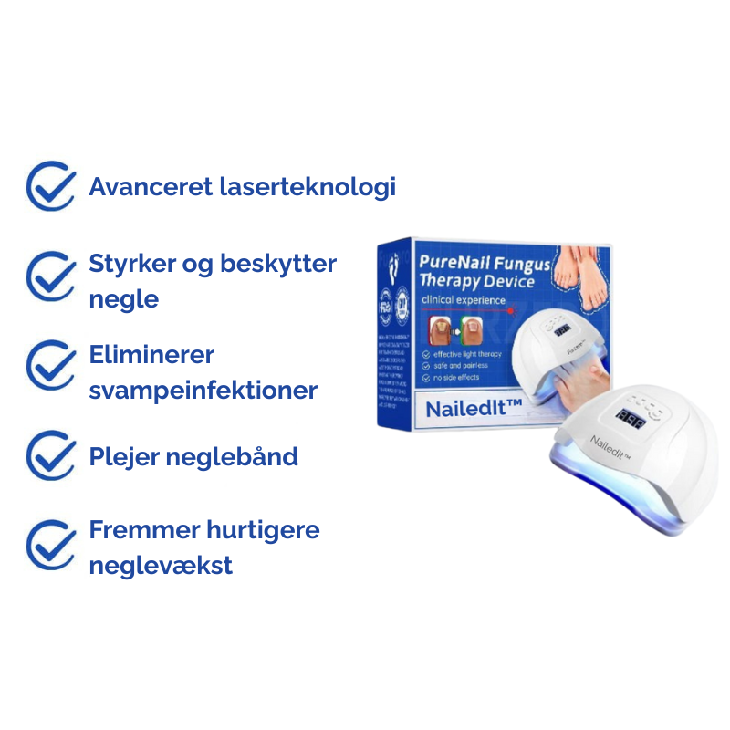 Apparat til laserbehandling af neglesvamp