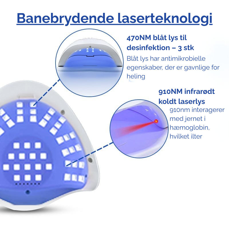 Apparat til laserbehandling af neglesvamp