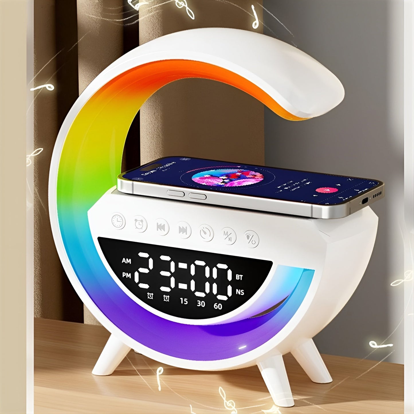 Ledsen™ Relaxi: Smart Afslapning Lys Atmosfære Bluetooth Højttaler Og Oplader