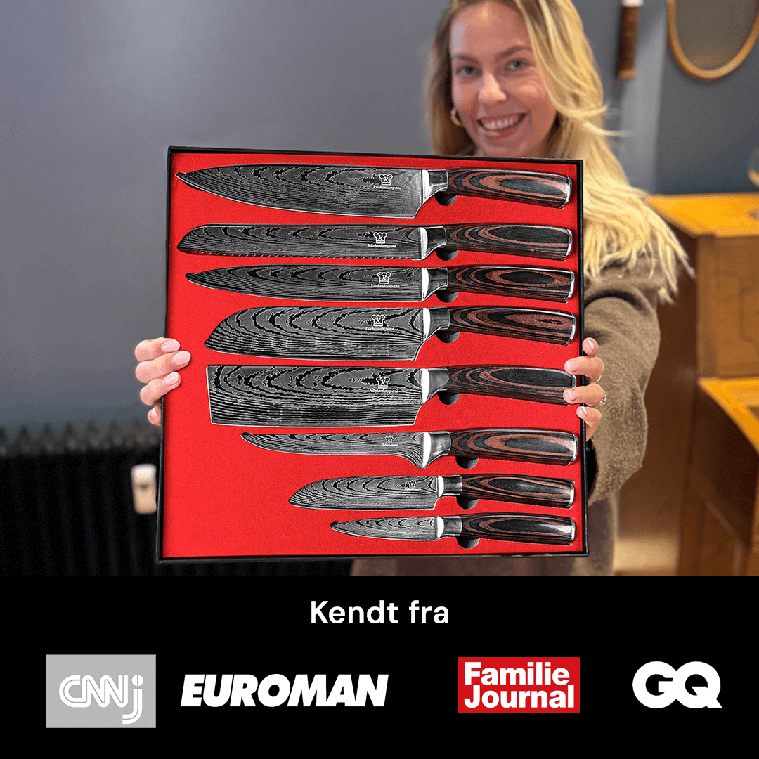 Premium Knivsæt (+ GRATIS Kogekursus & Kogebog PDF)