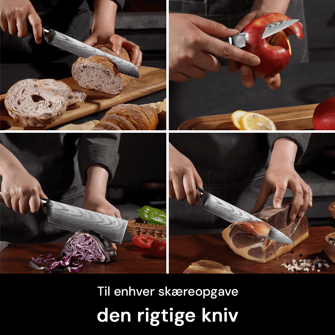 Premium Knivsæt (+ GRATIS Kogekursus & Kogebog PDF)