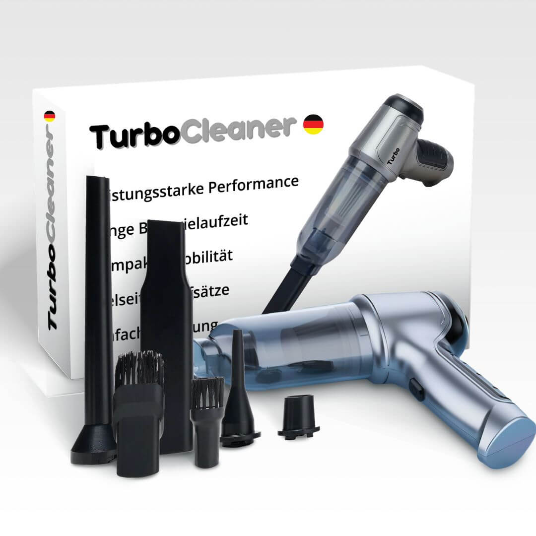 TurboClean Pro – Bærbar støvsuger, Power Edition med dobbelt effekt