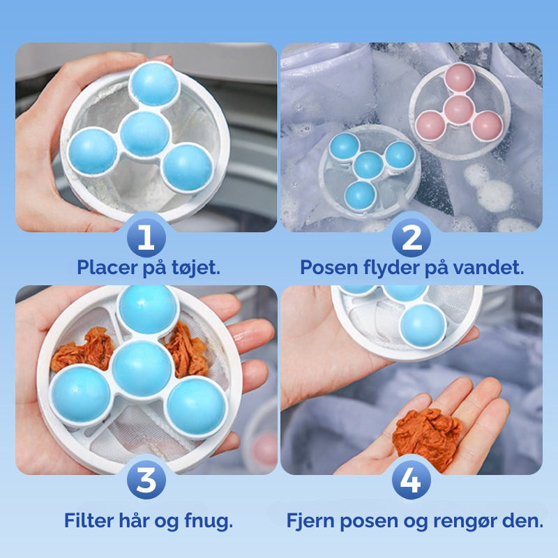 En renere måde at fange hår på i hver vask