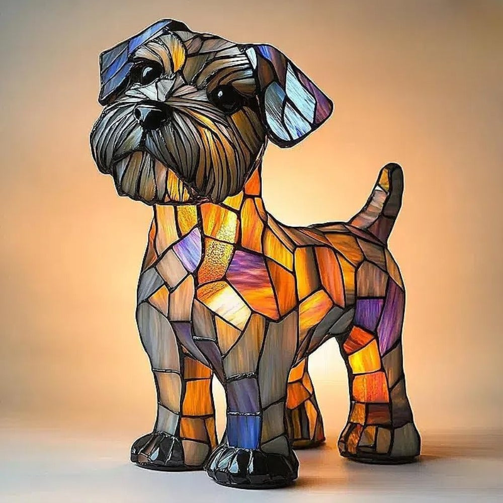 Fido Terrier-lampe – Solcelledrevet LED-lampe til udendørs brug og haven