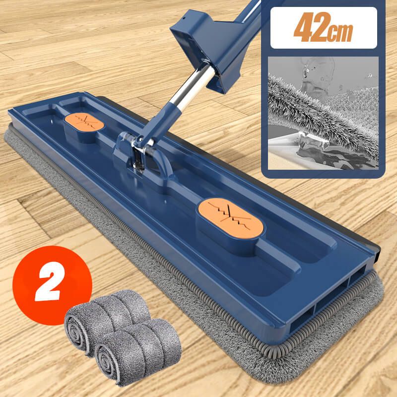 Moptrex - Stor Fladmoppe Med 360 Graders Drejehoved