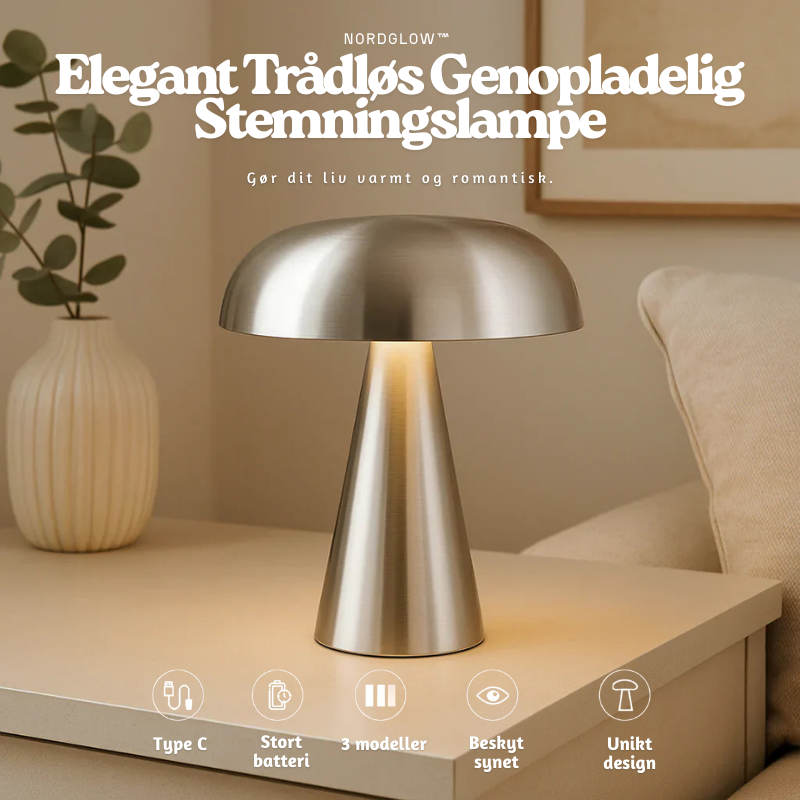 Elegant Trådløs Genopladelig Stemningslampe