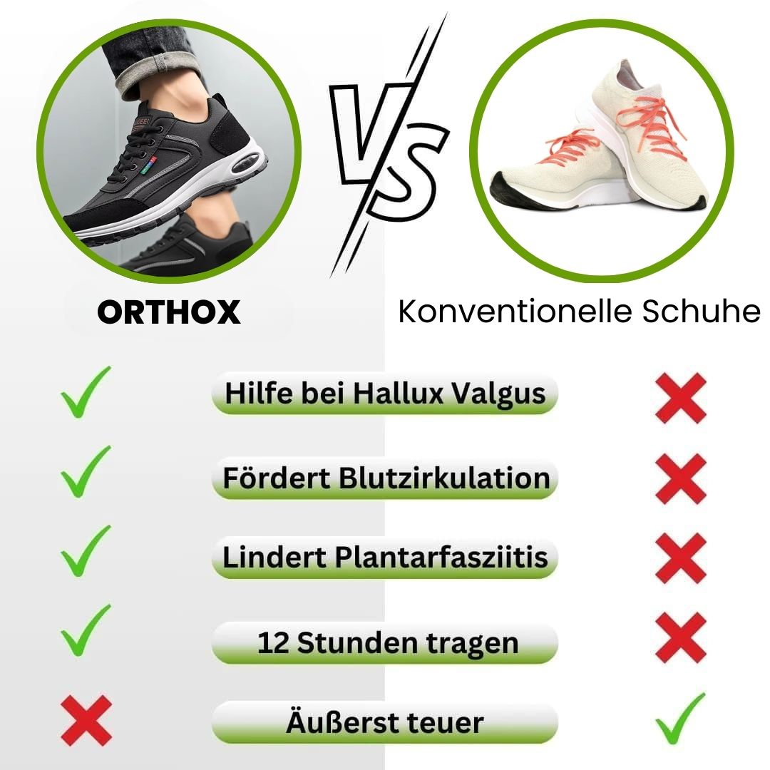 Orthox – Ergonomiske, smerteaflastende ortopædiske sko – Unisex