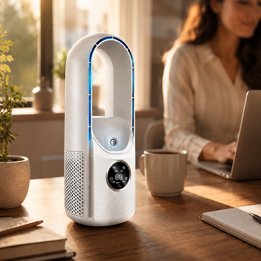 Transportabel bladløs køleventilator med airconditionfunktion