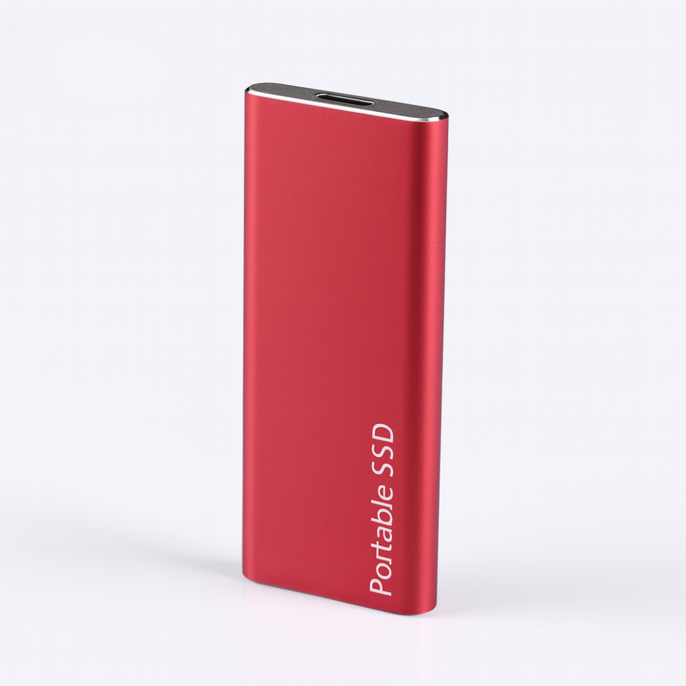 Bærbar ekstern SSD-harddisk i aluminium med høj hastighed