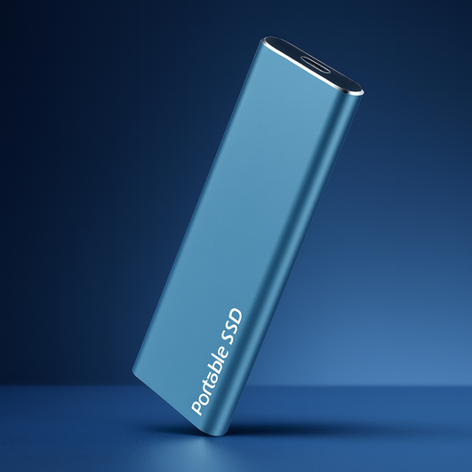 Bærbar ekstern SSD-harddisk i aluminium med høj hastighed