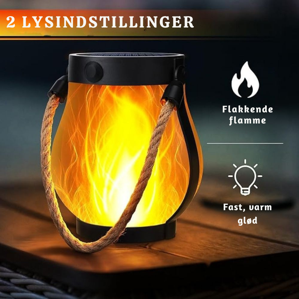 Dobbeltopladelig LED Flammelampe til Stemning