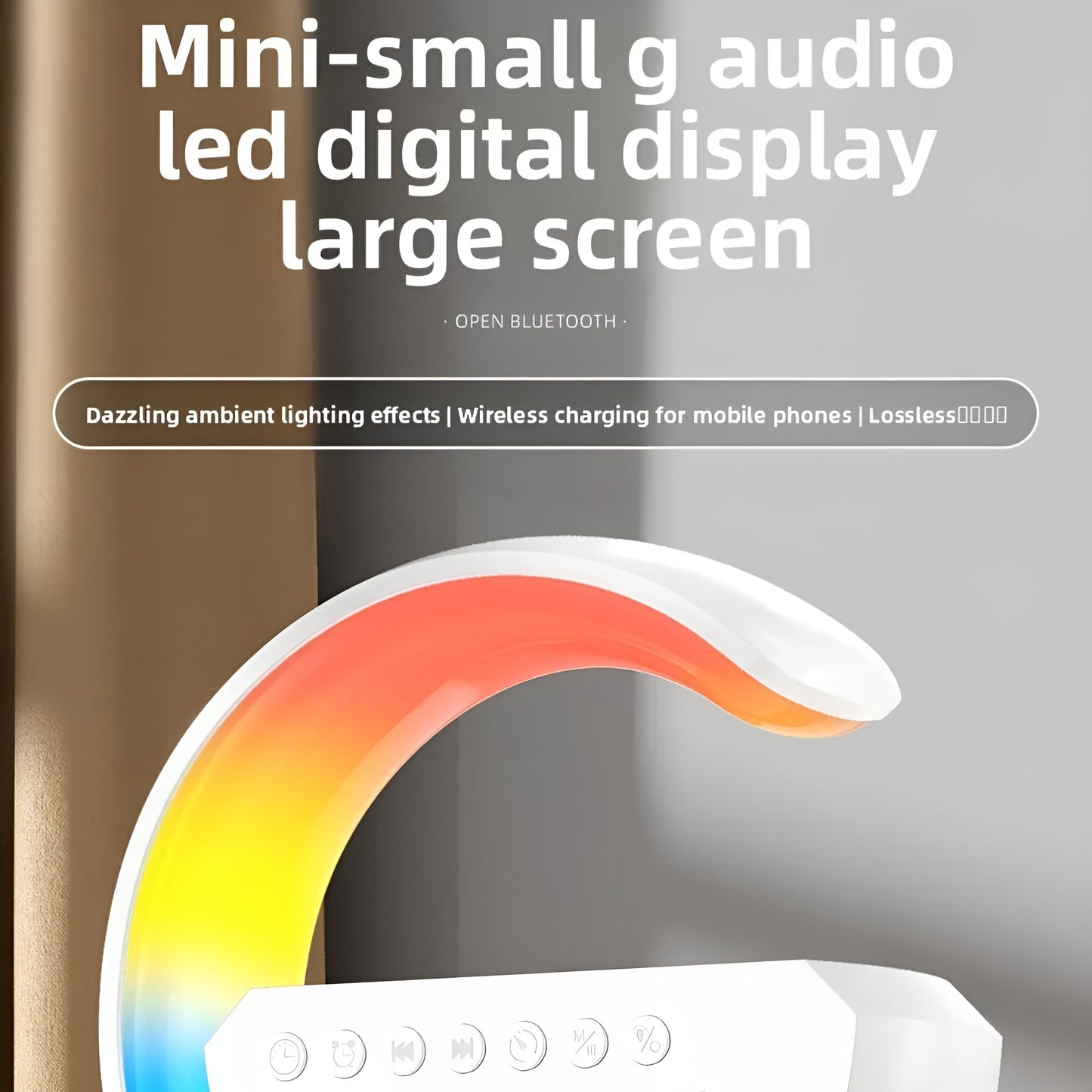 Ledsen™ Relaxi: Smart Afslapning Lys Atmosfære Bluetooth Højttaler Og Oplader