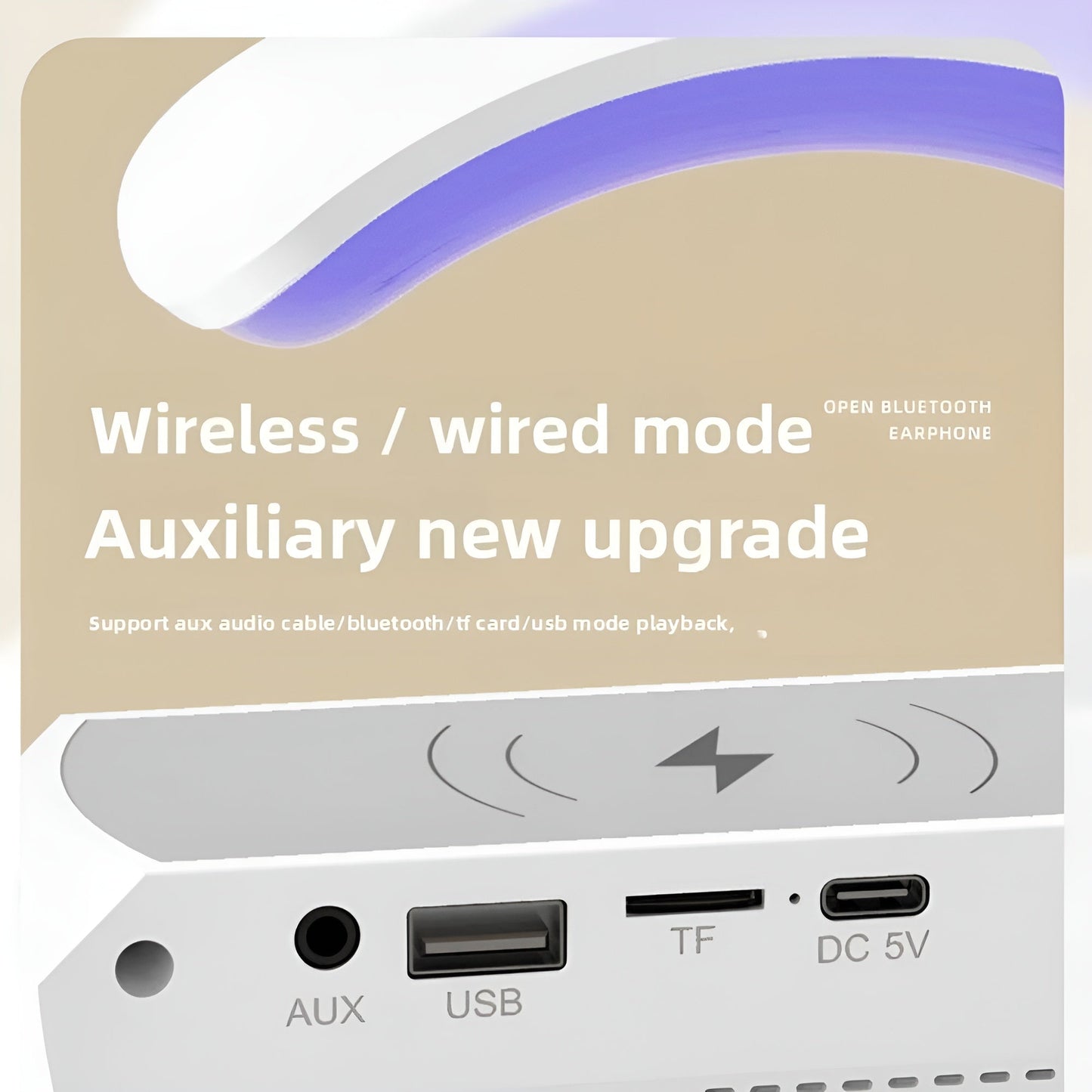 Ledsen™ Relaxi: Smart Afslapning Lys Atmosfære Bluetooth Højttaler Og Oplader