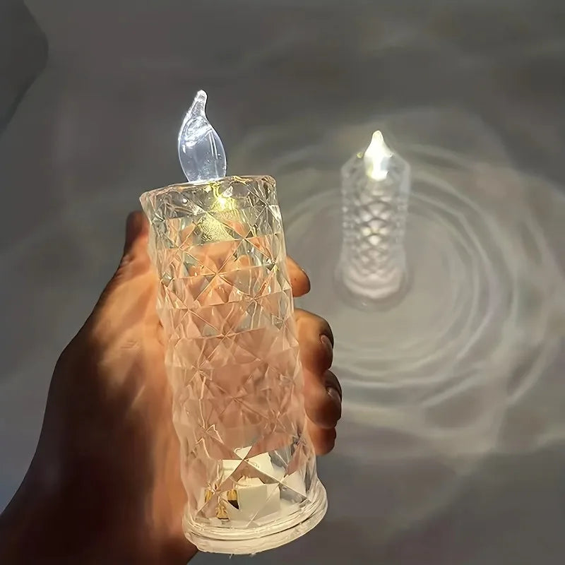 Ledsen™ CrystalCandle 1+1 GRATIS: Elegant Krystal Lys Inspireret LED Bord Lys