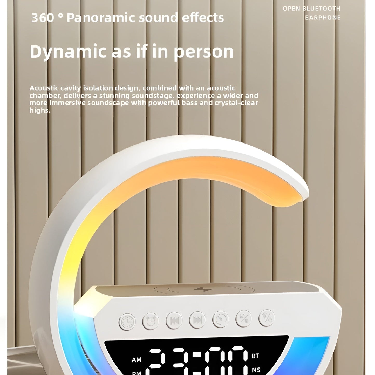 Ledsen™ Relaxi: Smart Afslapning Lys Atmosfære Bluetooth Højttaler Og Oplader