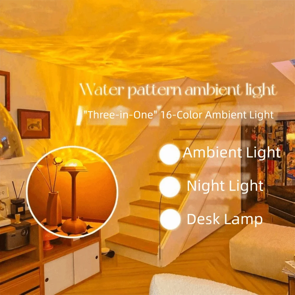 Ledsen™ MagicalLamp: Elegant LED Vand-Effekt Ambient Magisk Lampe