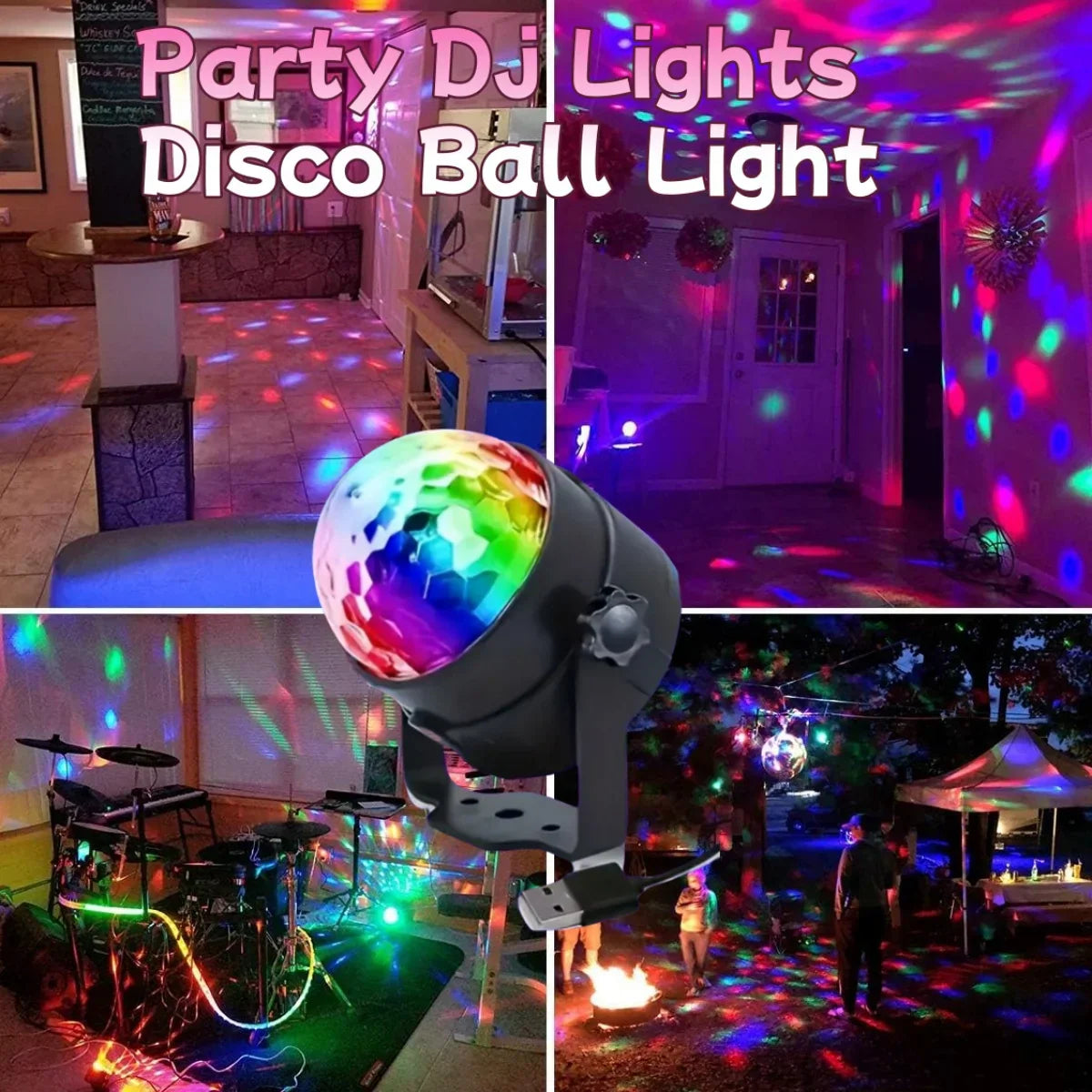 Ledsen™ DiscoLights – Mini Fest Og Scene Belysning Effekt Disco Lys